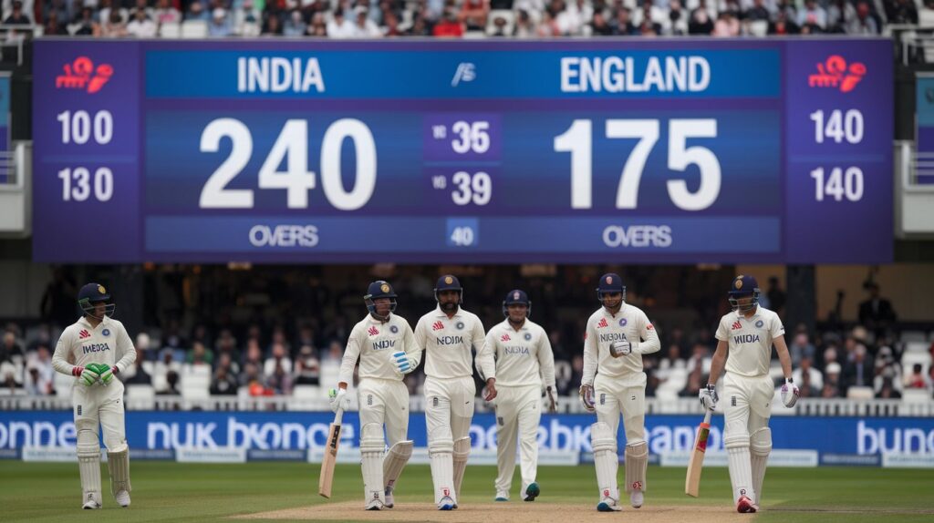 India National Cricket Team vs England Cricket Team Match Scorecard