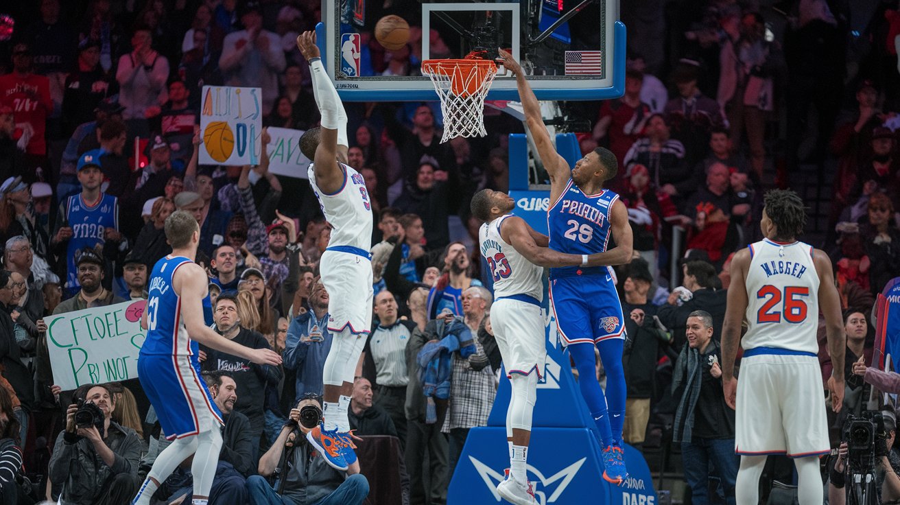 Knicks vs 76ers Match Player Stats