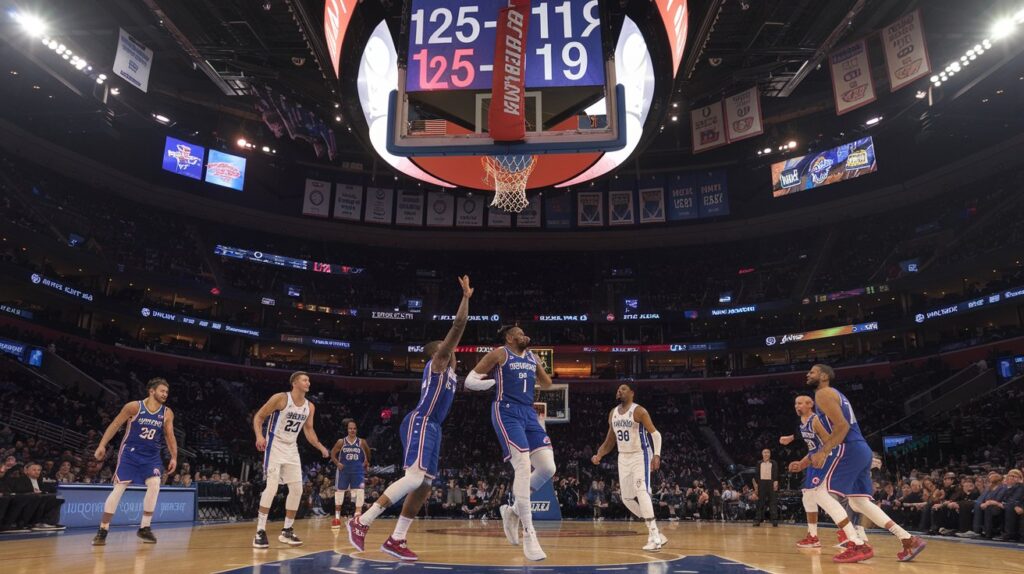 Knicks vs 76ers Match Player Stats