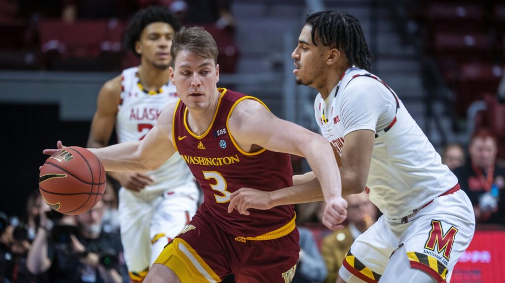 Washington Huskies vs. Maryland Terrapins Mens Basketball Match Player Stats