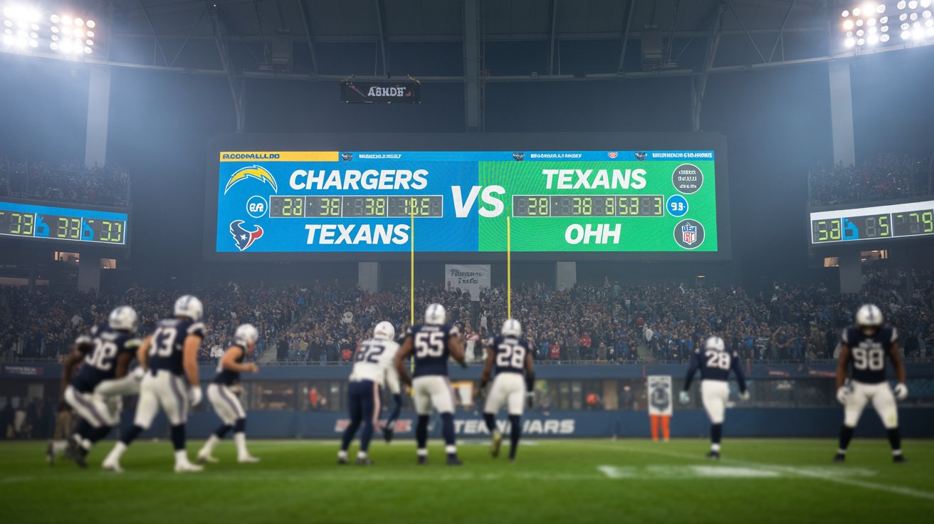 chargers vs texans match player stats