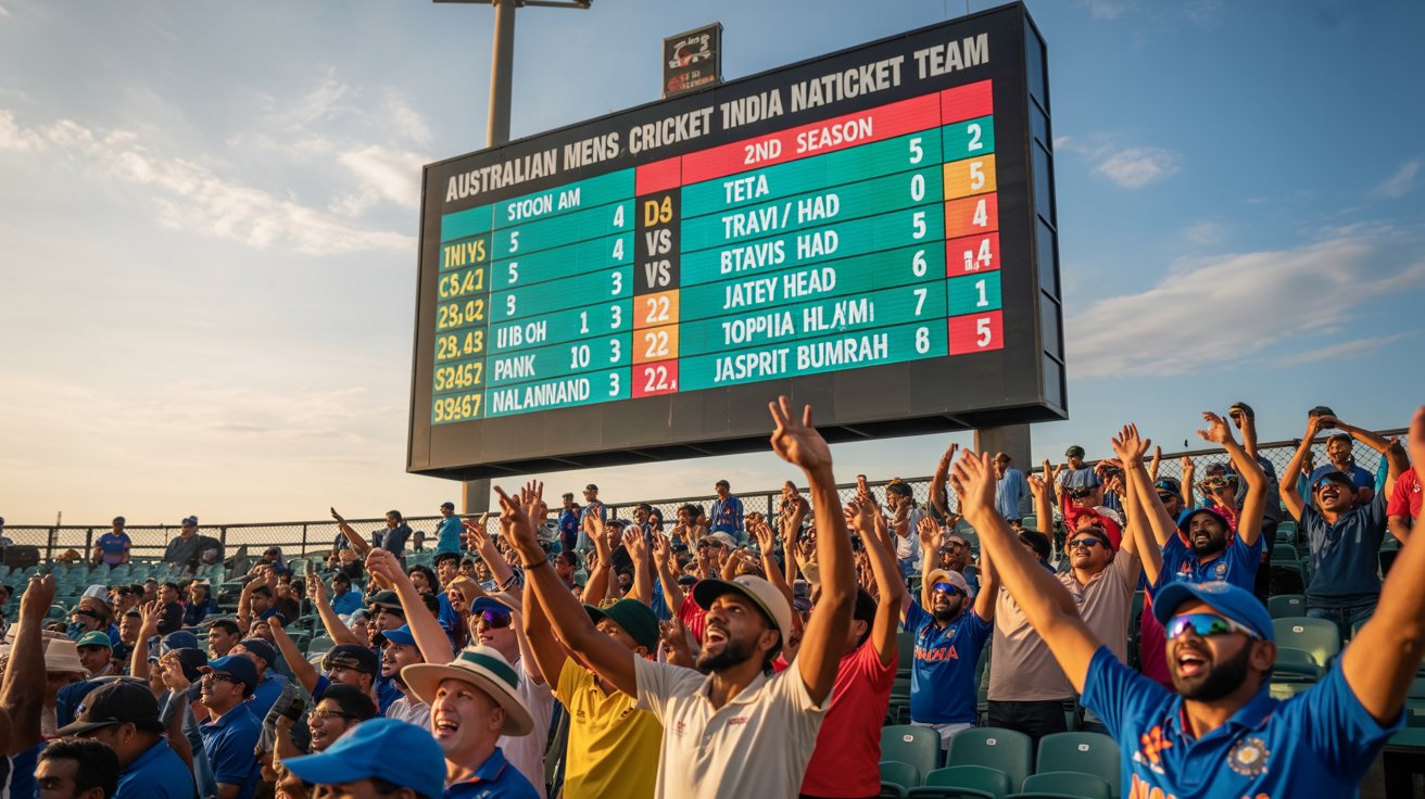 Australian Mens Cricket Team vs India National Cricket Team Match Scorecard