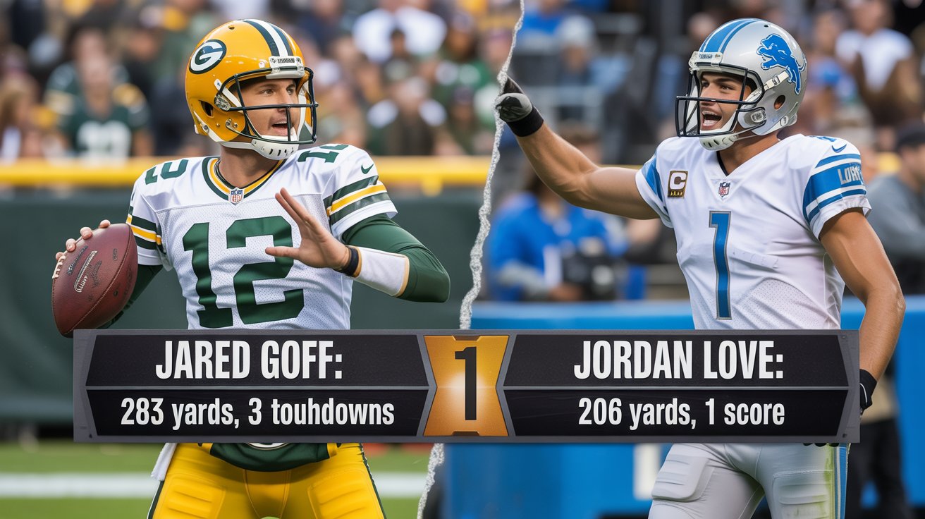 Green Bay Packers vs Detroit Lions Match Player Stats