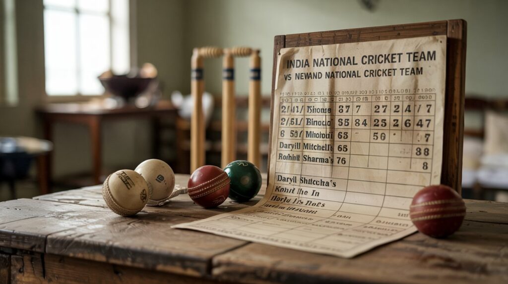 India National Cricket Team vs New Zealand National Cricket Team Match Scorecard