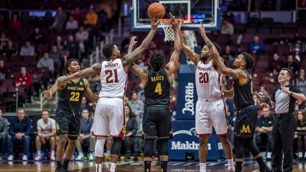 Washington Basketball vs Maryland Terrapins Mens Basketball Match Player Stats
