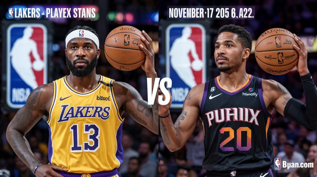 Lakers vs Phoenix Suns Match Player Stats