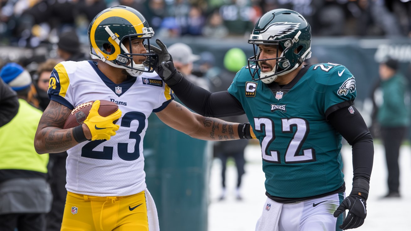 los angeles rams vs philadelphia eagles match player stats