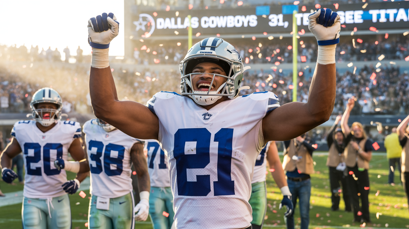 Dallas Cowboys vs Tennessee Titans Match Player Stats
