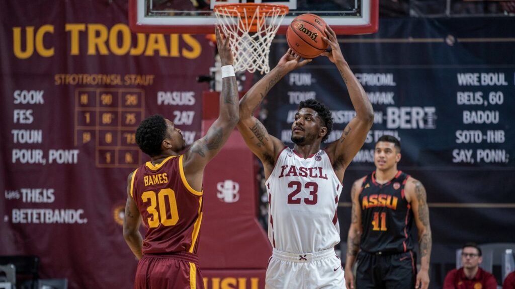 USC Trojans Mens Basketball vs ASU Basketball Match Player Stats