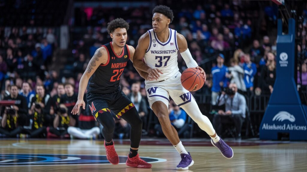 Washington Huskies vs. Maryland Terrapins Mens Basketball Match Player Stats