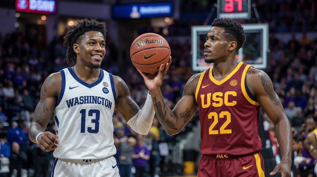 washington basketball vs usc trojans men's basketball match player stats​