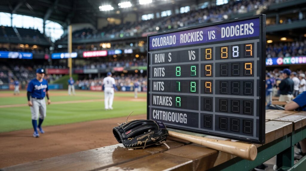 Colorado Rockies vs Dodgers Match Player Stats